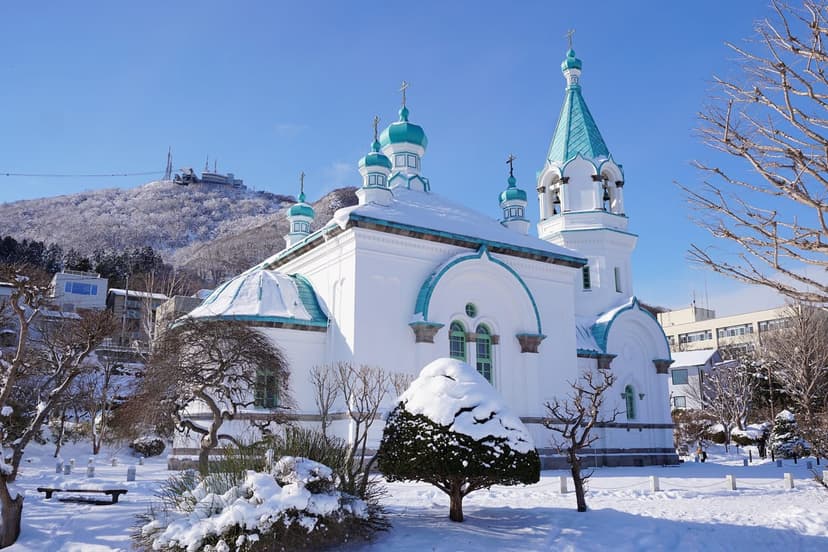 雪景色の函館山と異国情緒、冬の函館を楽しむ日帰りプラン